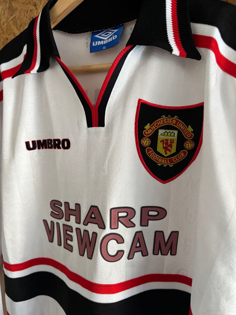 97-99マンチェスターユナイテッド7番ベッカム/長袖ユニフォームXL