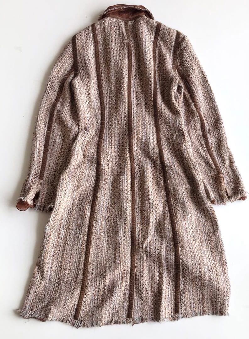 アルベルタフェレッティ　コート　ツイード　リバーシブル