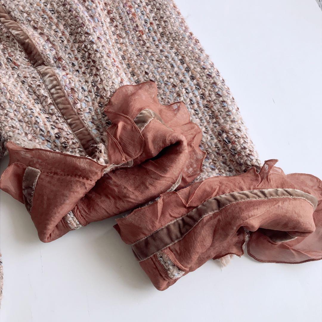 アルベルタフェレッティ　コート　ツイード　リバーシブル