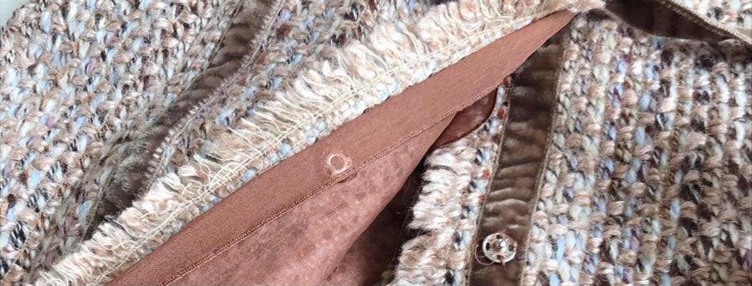 アルベルタフェレッティ　コート　ツイード　リバーシブル