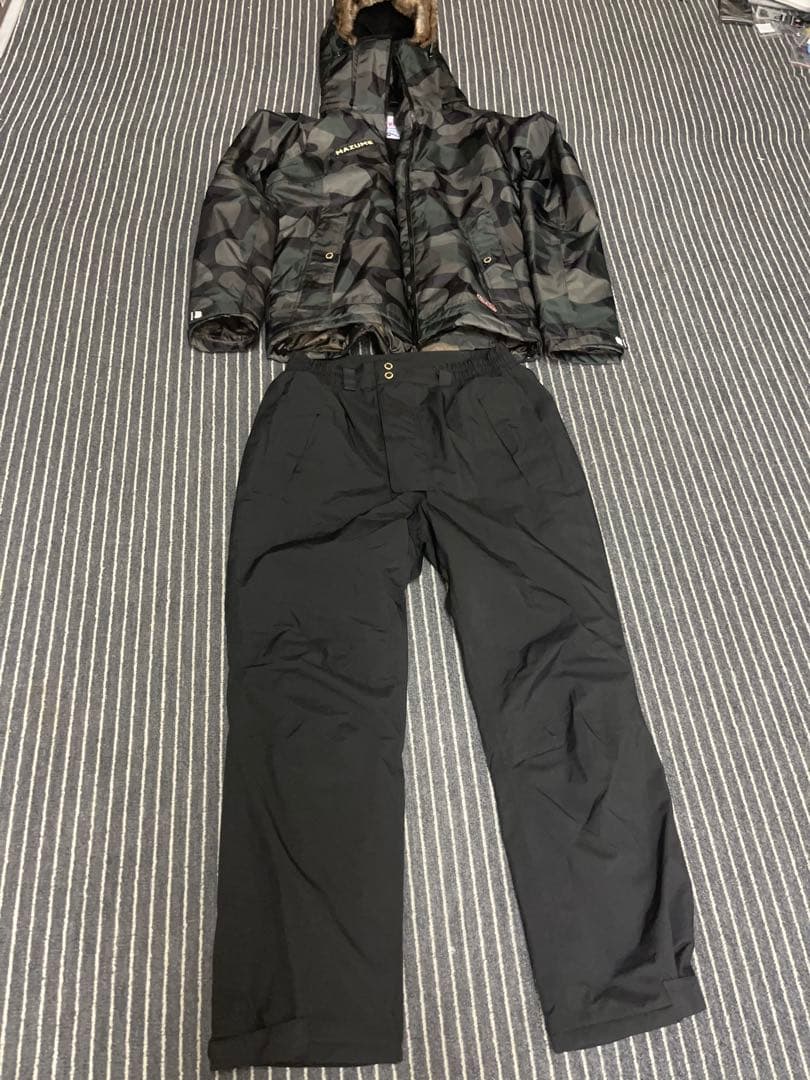 新品MAZUMEマズメ カモフラージュ 防寒着フィッシングスーツ