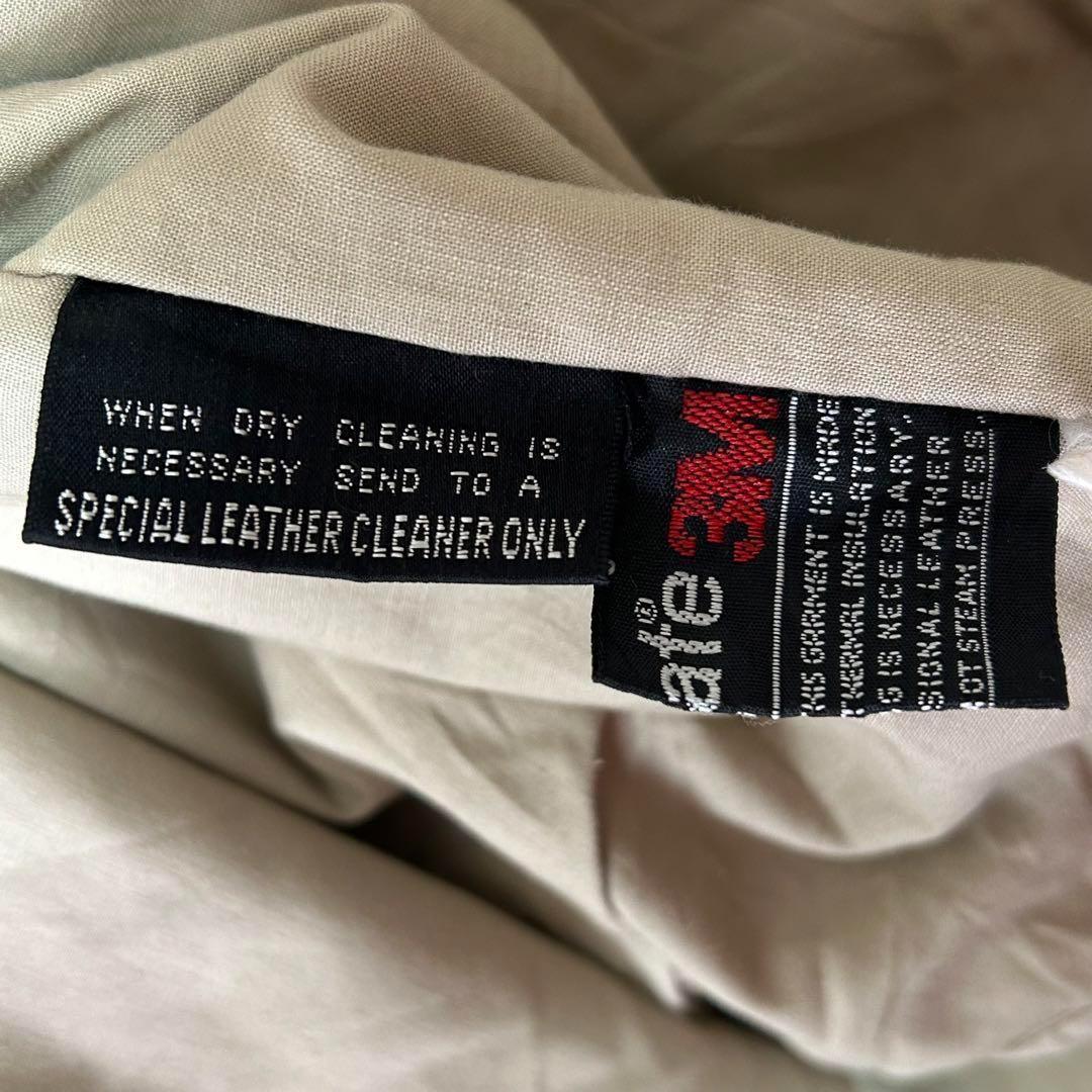 ヴィンテージ レザー ジャケット 短丈 ライナー 茶 ヘビーウェイト 本革