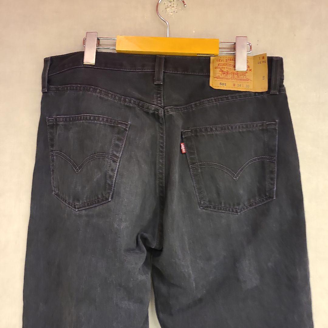 2002年製　USA製　リーバイス501 ブラック　サルファブラック　フェード