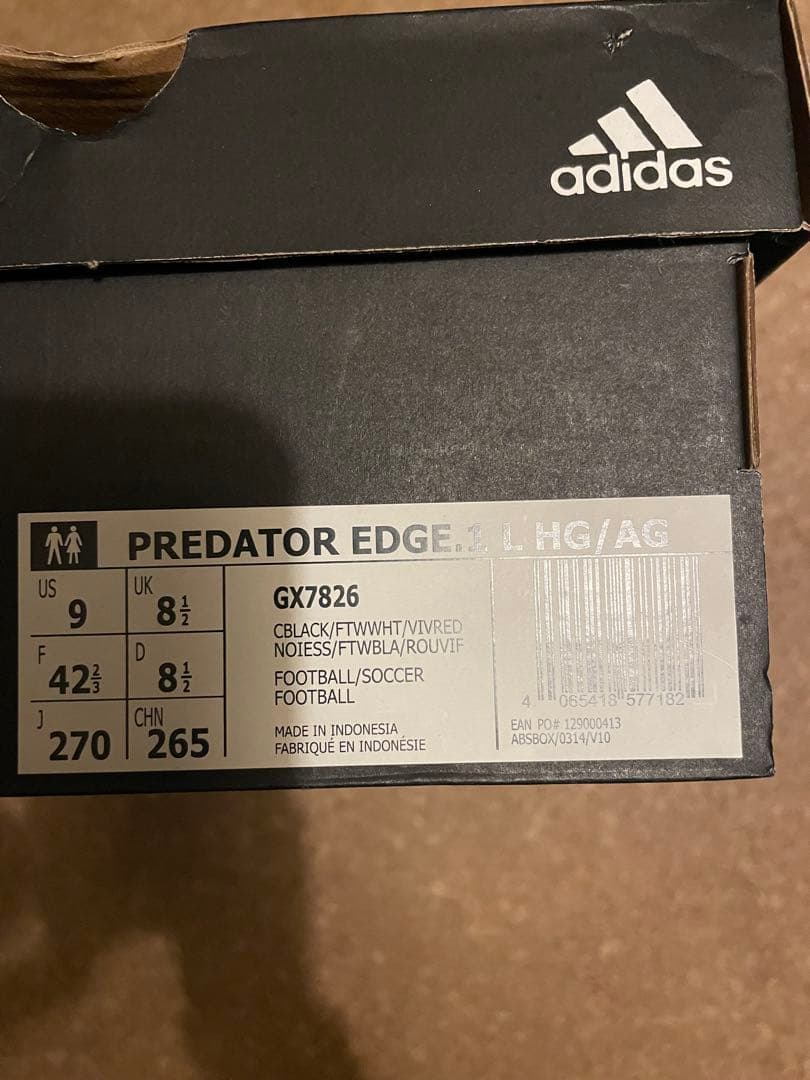 adidas プレデターエッジAG　トップモデル