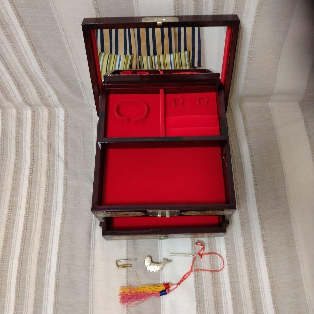 (アンティーク)貝殻装飾のジュエリーボックス