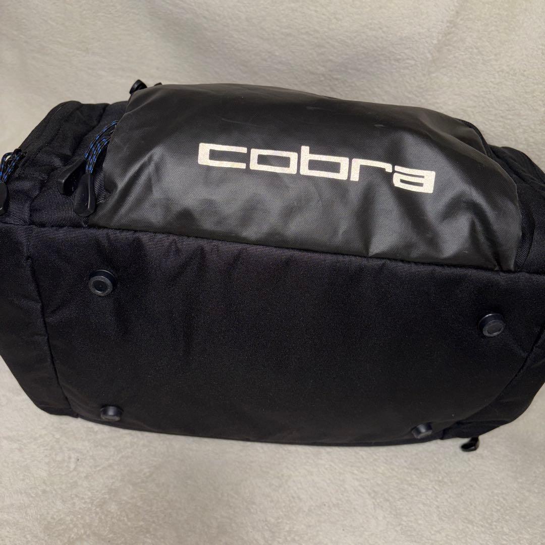 【美品】cobra コブラ ゴルフバッグ シューズ入れ　ボストンバッグ　黒