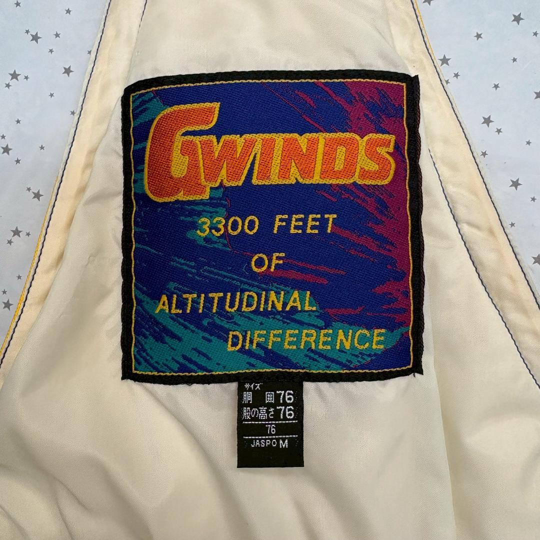 【新品未使用】ゴールドウイン スキーウェア 上下セット M レトロ 派手 黄