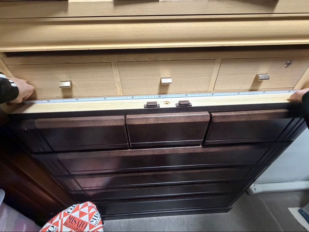 桐タンス　ダークブラウン