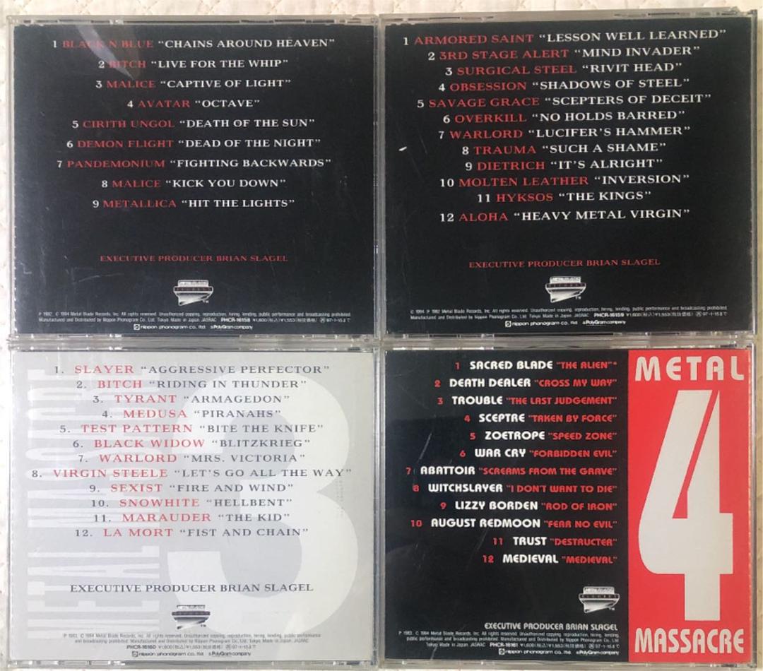 4CD！l Massacre 1 〜 4 / メタル・マサカー 1 〜4