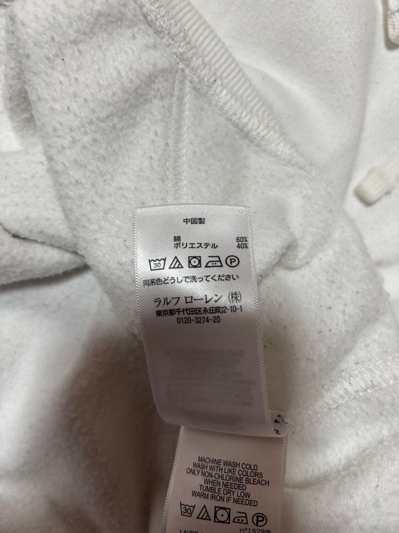 Polo Ralph Lauren ホワイト パーカー S