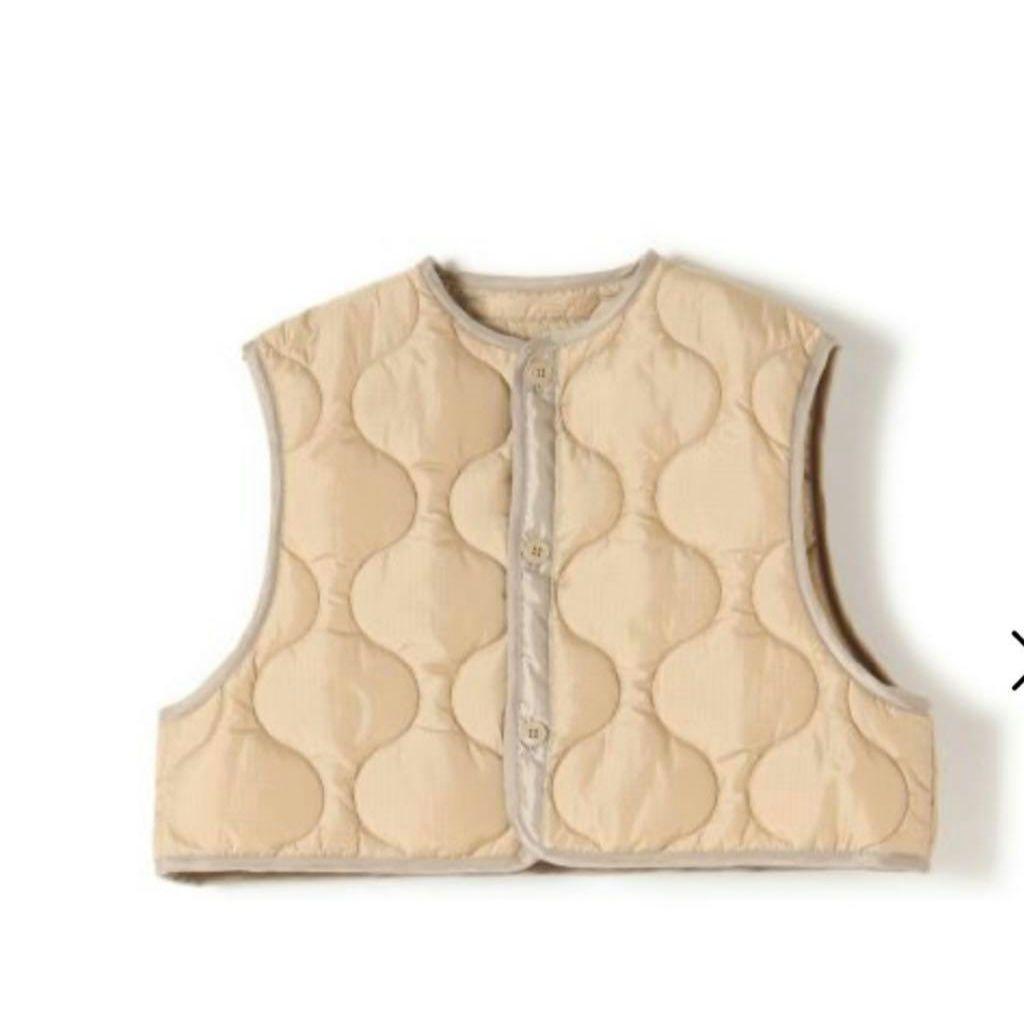 トップス HYKE 23AW QUILTED CROPPED VEST