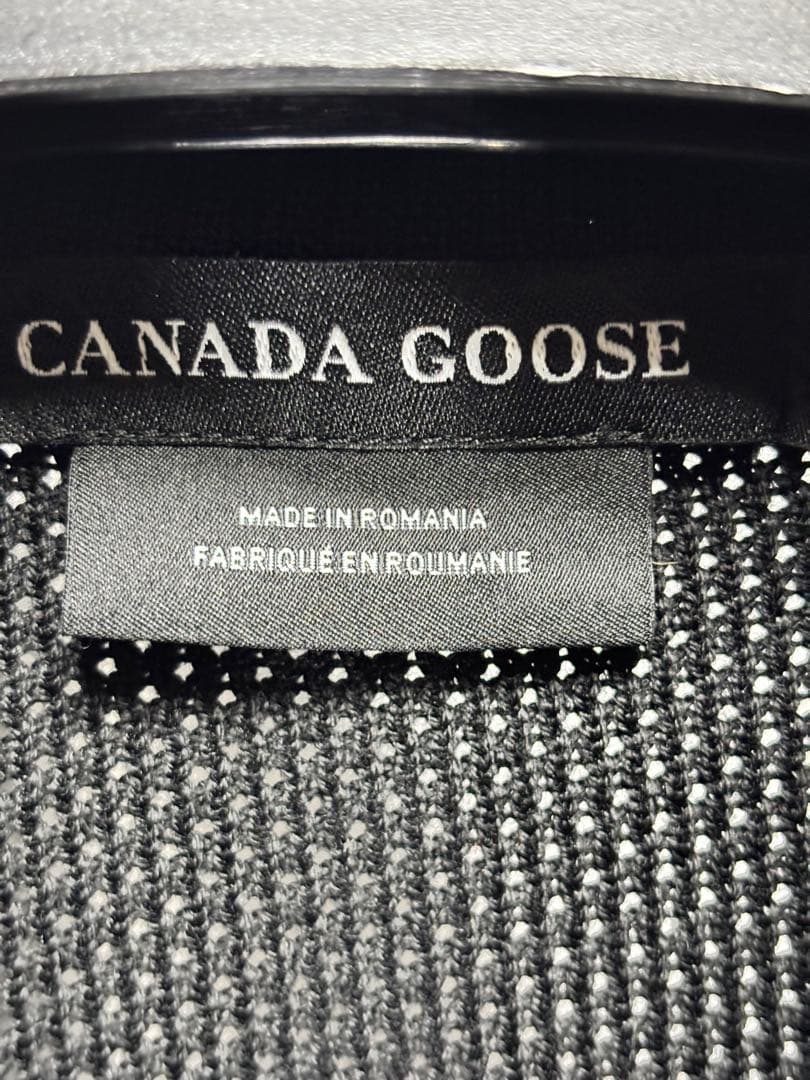 【希少極上品】カナダグース　ハイブリッジ ニットベストブラックレーベル　ブラック