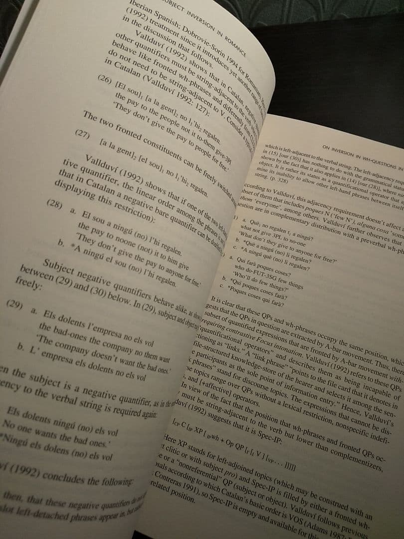 〈洋書〉ロマンス語における主語倒置と普遍文法理論／ジャン=イヴ・ポロック ほか