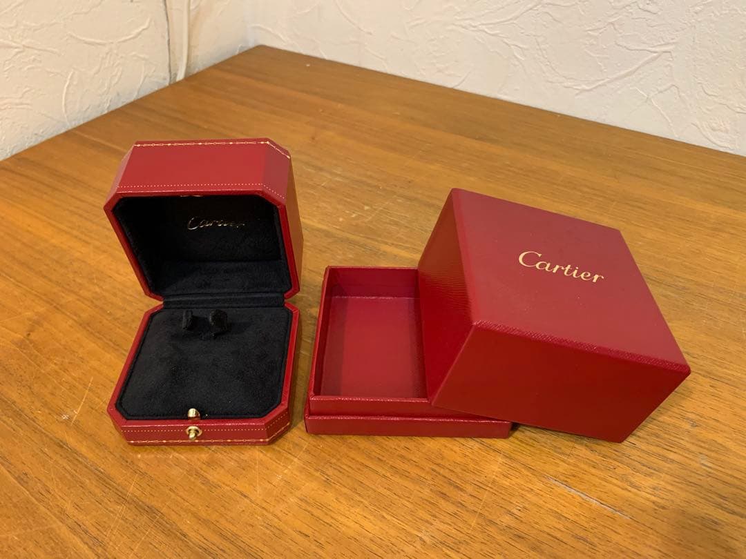 G0919-02★Cartier 空箱 アクセサリーケース 赤 6点セット