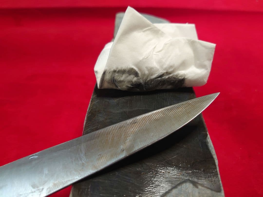 天然砥石 京都 1,4kg 正本山合砥青巣板 硬質 仕上げ砥石 包丁 鉋