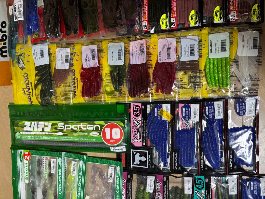 バス釣りワーム　62袋まとめ売り　セット