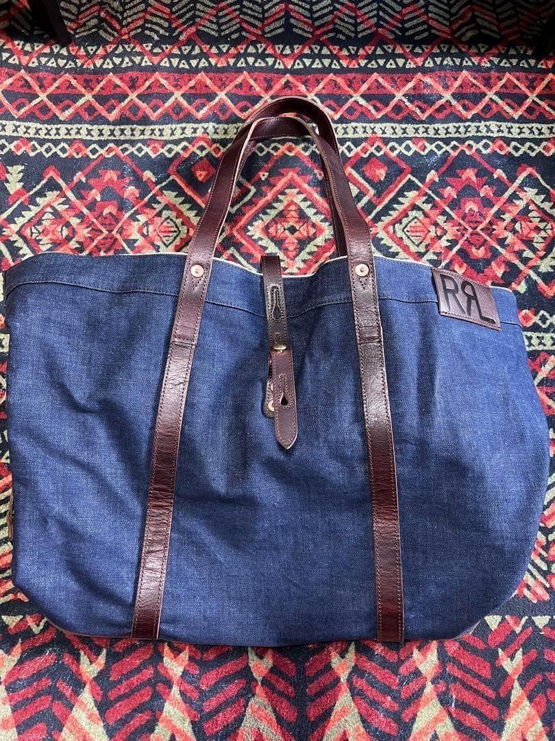 【美品】RRL ダブルアールエル デニム トートバッグ