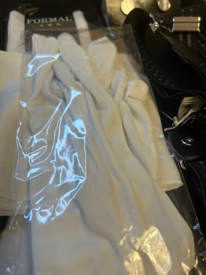 【Otter】結婚式　新郎小物6セット＋ウイングカラーシャツ ※箱無し