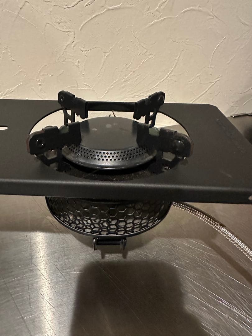 韓国製 高火力バーナー ブラックアウト キャンピングムーン ハーフユニット天板付