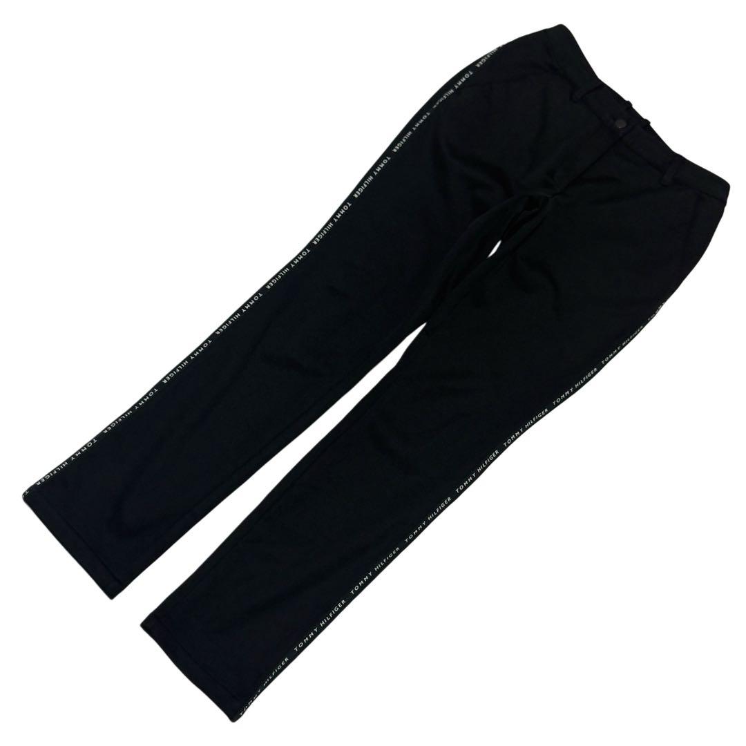 トミーヒルフィガーゴルフ パンツ　ブラック　サイズL 裏起毛ストレッチ秋冬防寒