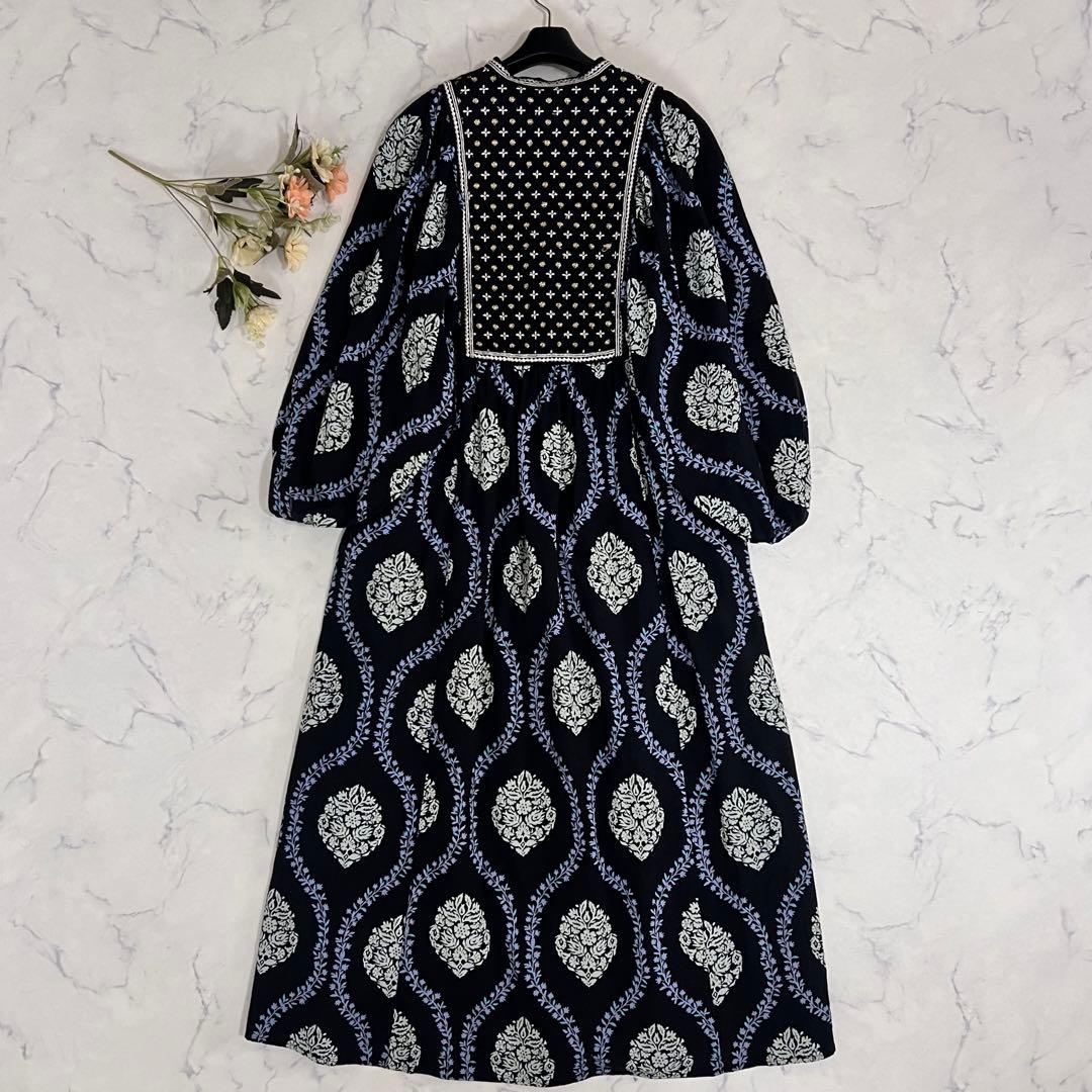 ワンピース ne Quittez pas Crimp Cotton Flower Print