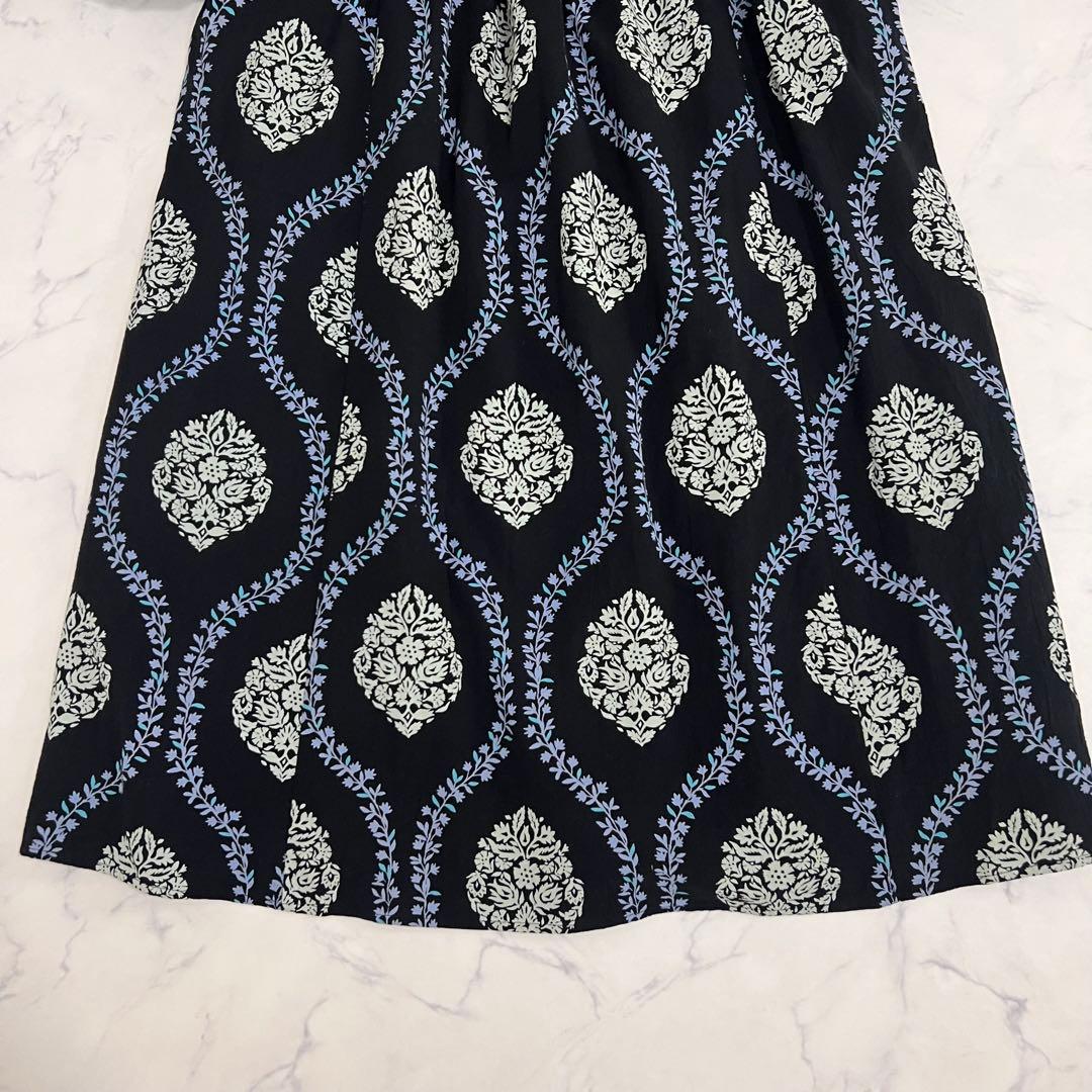 ワンピース ne Quittez pas Crimp Cotton Flower Print