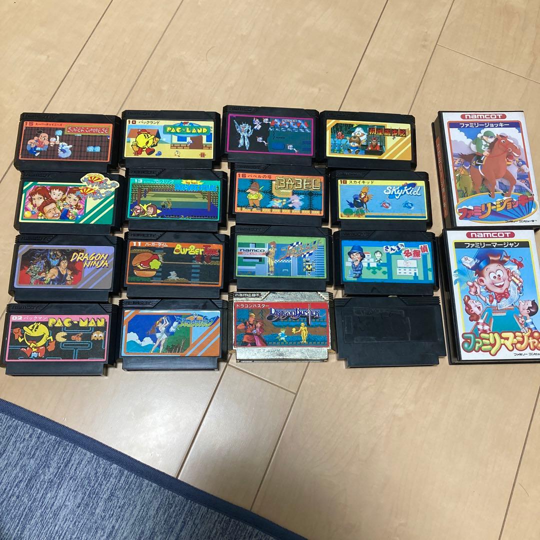ファミコン　ナムコ　ソフトのみ18本　箱説明書付き2本　送料込み