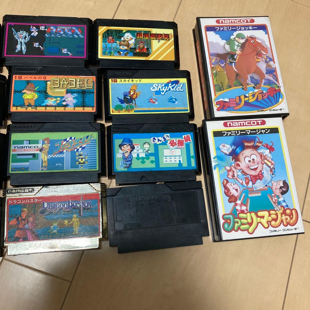 ファミコン　ナムコ　ソフトのみ18本　箱説明書付き2本　送料込み