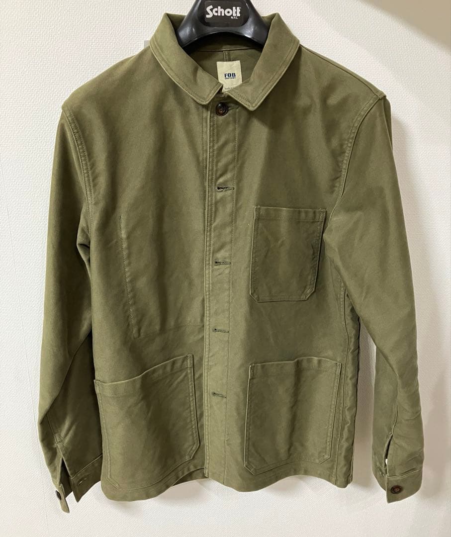 【専用】FOB FACTORYフレンチ モールスキン ジャケット　オリーブ