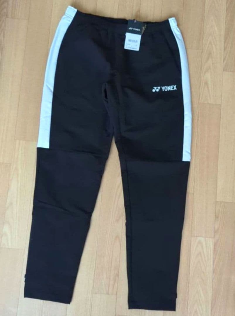 新品　YONEX　メンズ　L　ウォームアップパンツ　ストレッチ　黒　バドミントン