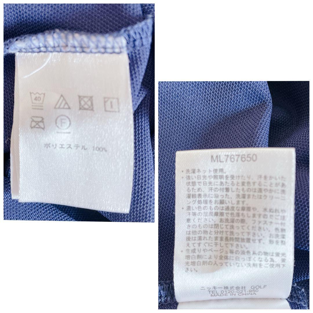ラウドマウス 半袖ポロシャツ レディース ゴルフ M ジャガデリック ネイビー