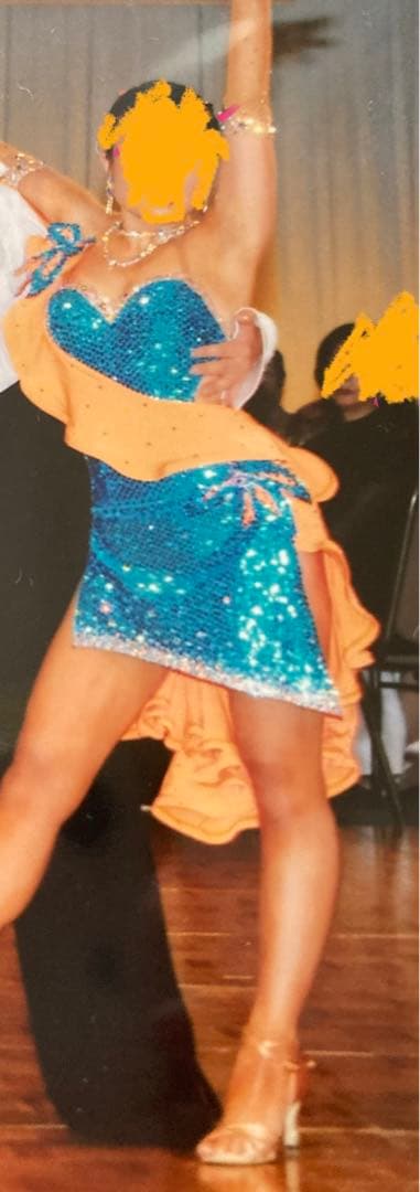 ラテンダンス　社交ダンス　ドレス　チャコット製　競技会