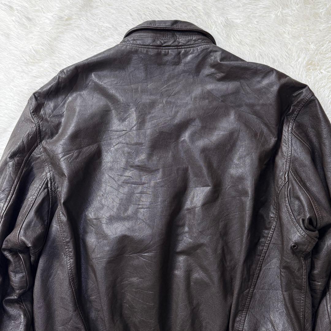 【美品】90s官給品同等 AVIREX A-2 山羊革 2XL 米軍PXモデル