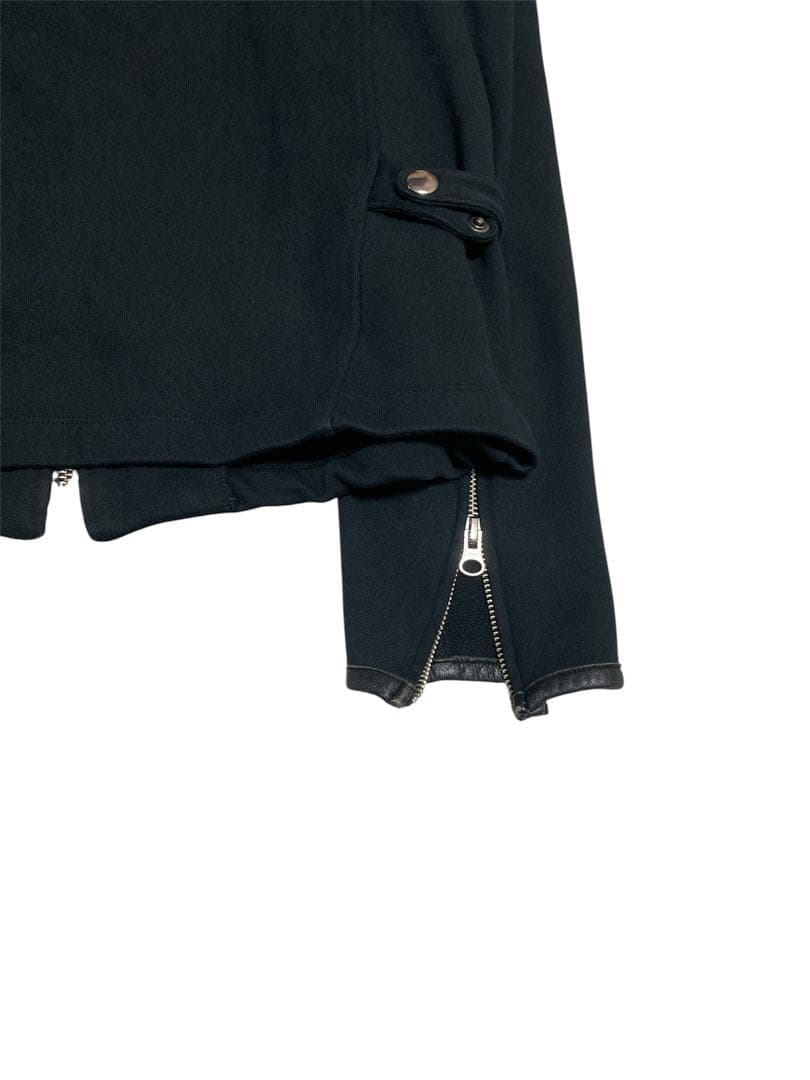 あ*様 2000s Double Zip Sweat Riders Jacket