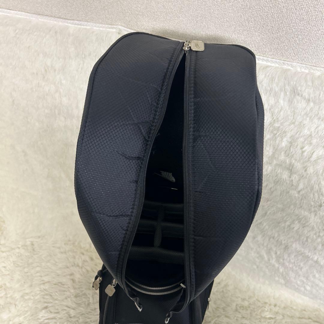 【美品】NIKE ナイキゴルフ キャディバッグ9型6分割 ブラック 軽量
