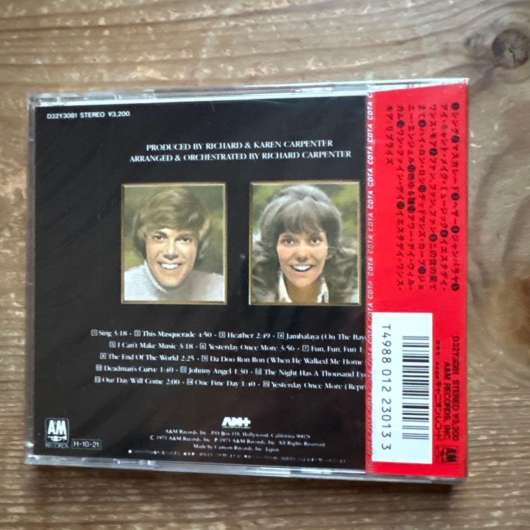 カーペンターズ ナウ・アンド・ゼン 旧規格　未開封