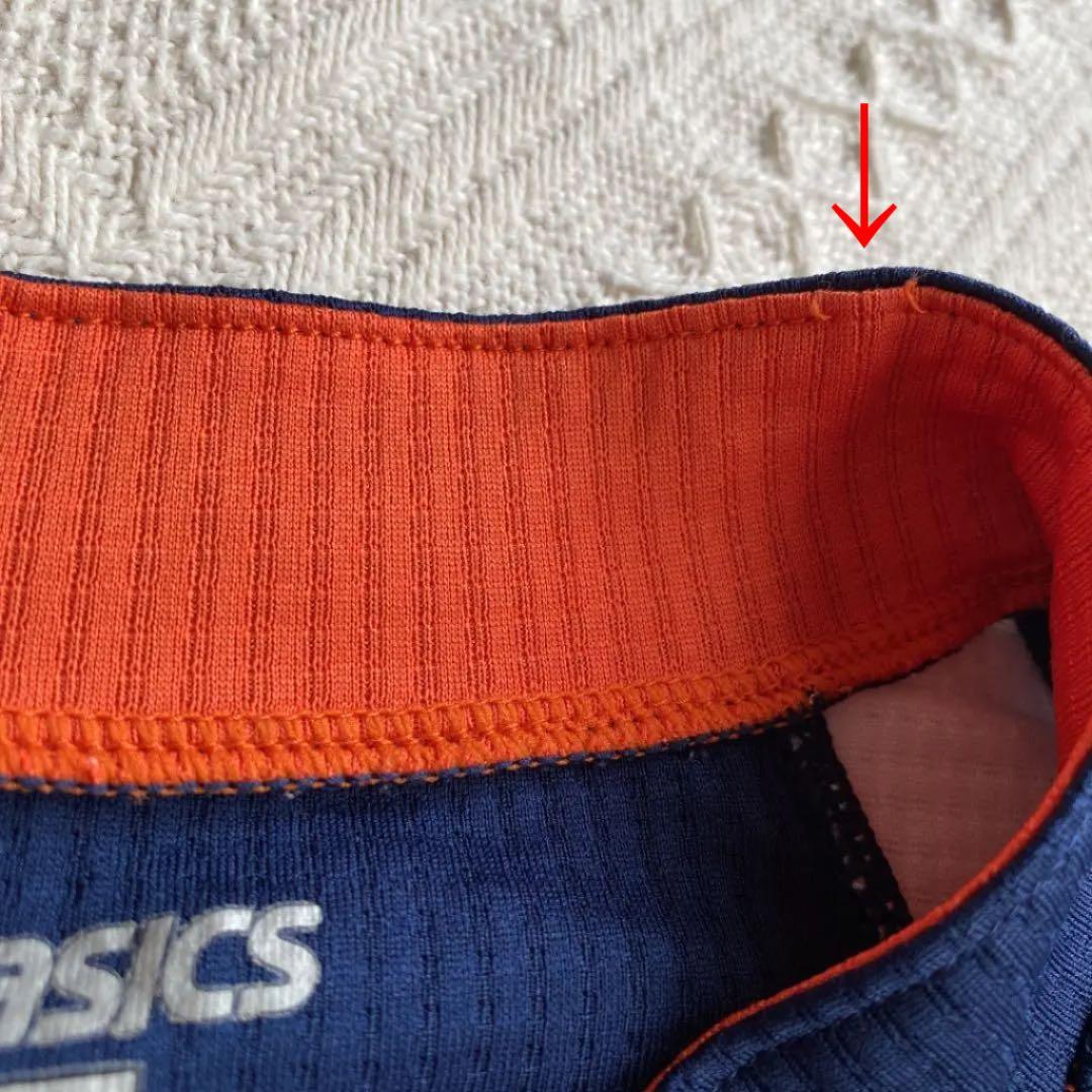 アシックス　ハーフジップ トレーニングウェア　半袖