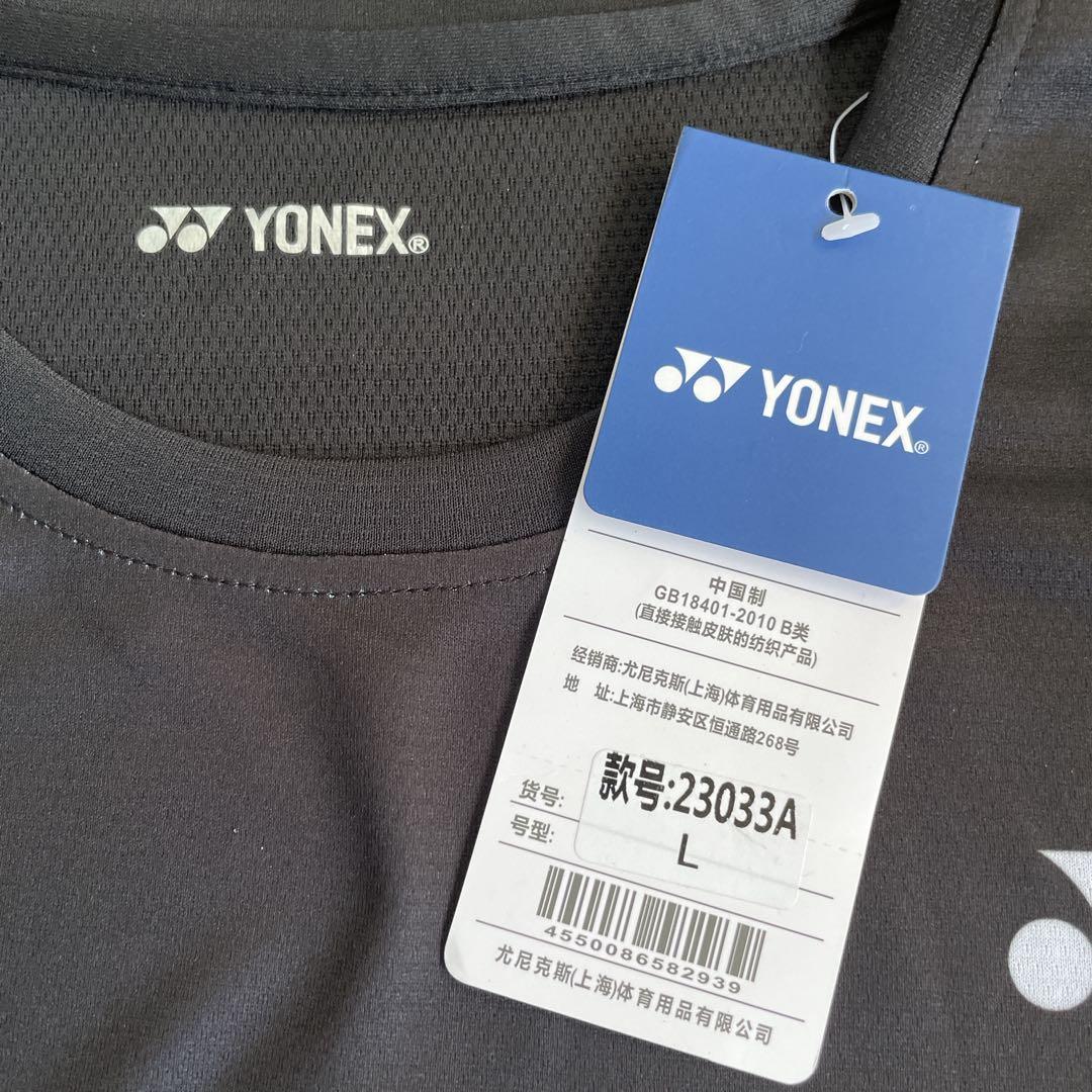 日本未発売YONEX TAIWAN テニス＆バド　ゲームウェア　新品　Lブラック