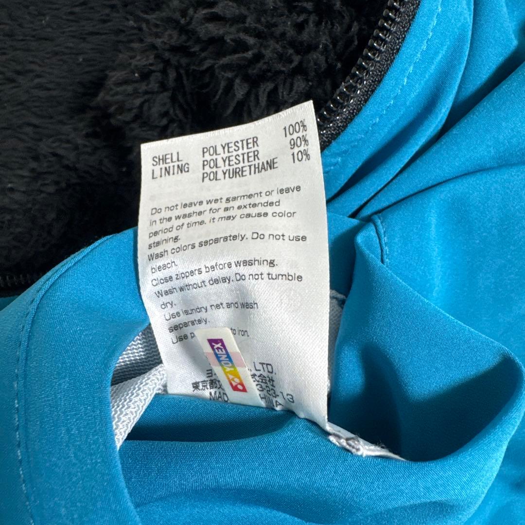 YONEX ヨネックス 防寒リバーシブル黒×青 フリース L