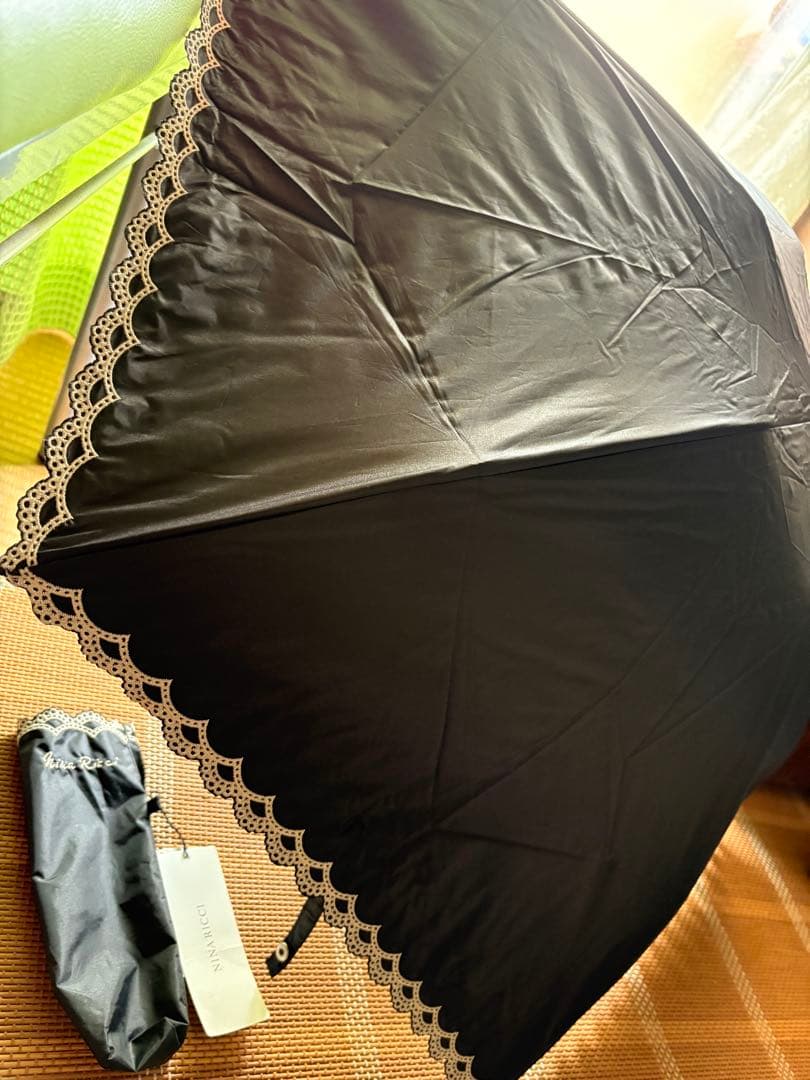Nina Ricci 黒 折りたたみ傘 晴雨兼用