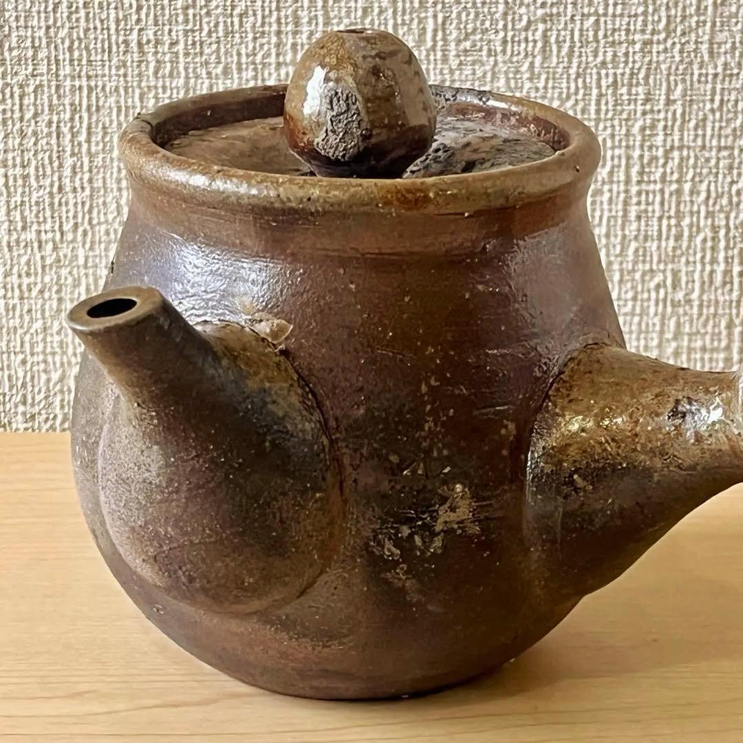 備前焼　見附文雄作　急須　湯呑2個　茶器