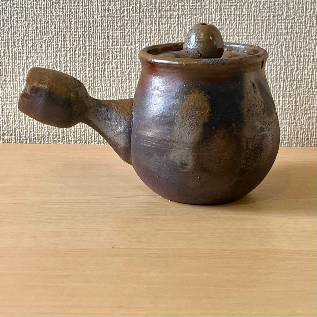 備前焼　見附文雄作　急須　湯呑2個　茶器