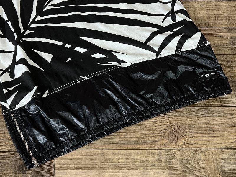 マークアンドロナ ナイロン 切替 ドッキング ロゴパッチ ゴルフ 半袖 Tシャツ