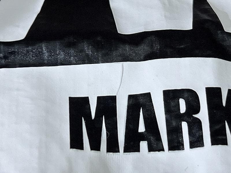 マークアンドロナ ナイロン 切替 ドッキング ロゴパッチ ゴルフ 半袖 Tシャツ