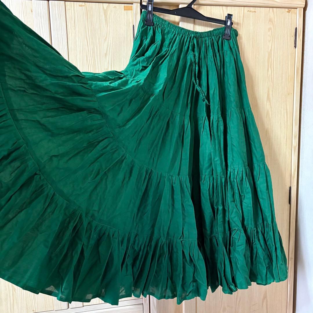 美品 ベリーダンス 25ヤード スカート トライバル ジプシー