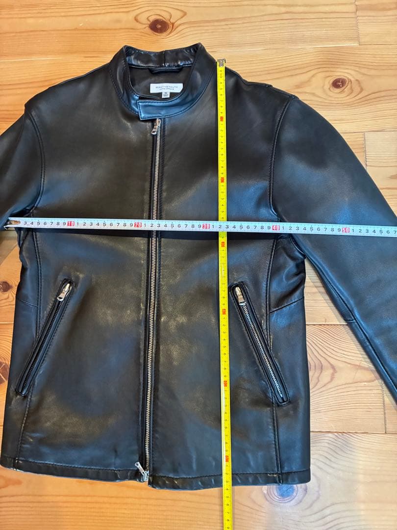 BEAUTY&YOUTH UNITEDARROWS レザーライダースジャケット