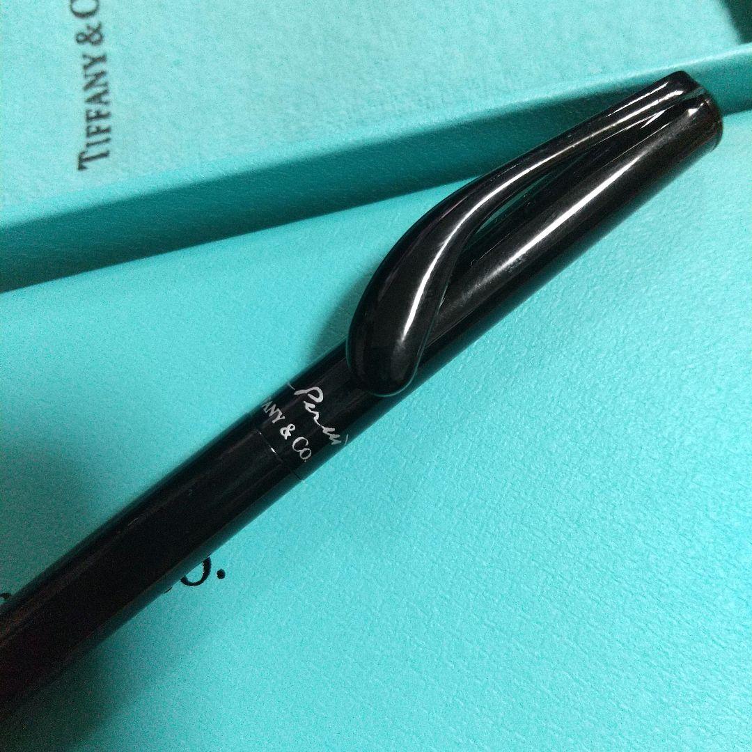 美品 Tiffany & Co. エルサ・ペレッティ ブラック ボールペン