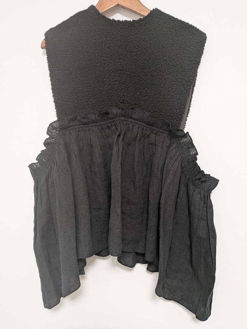 新品　ito fukuoka ボアベスト　ブラック