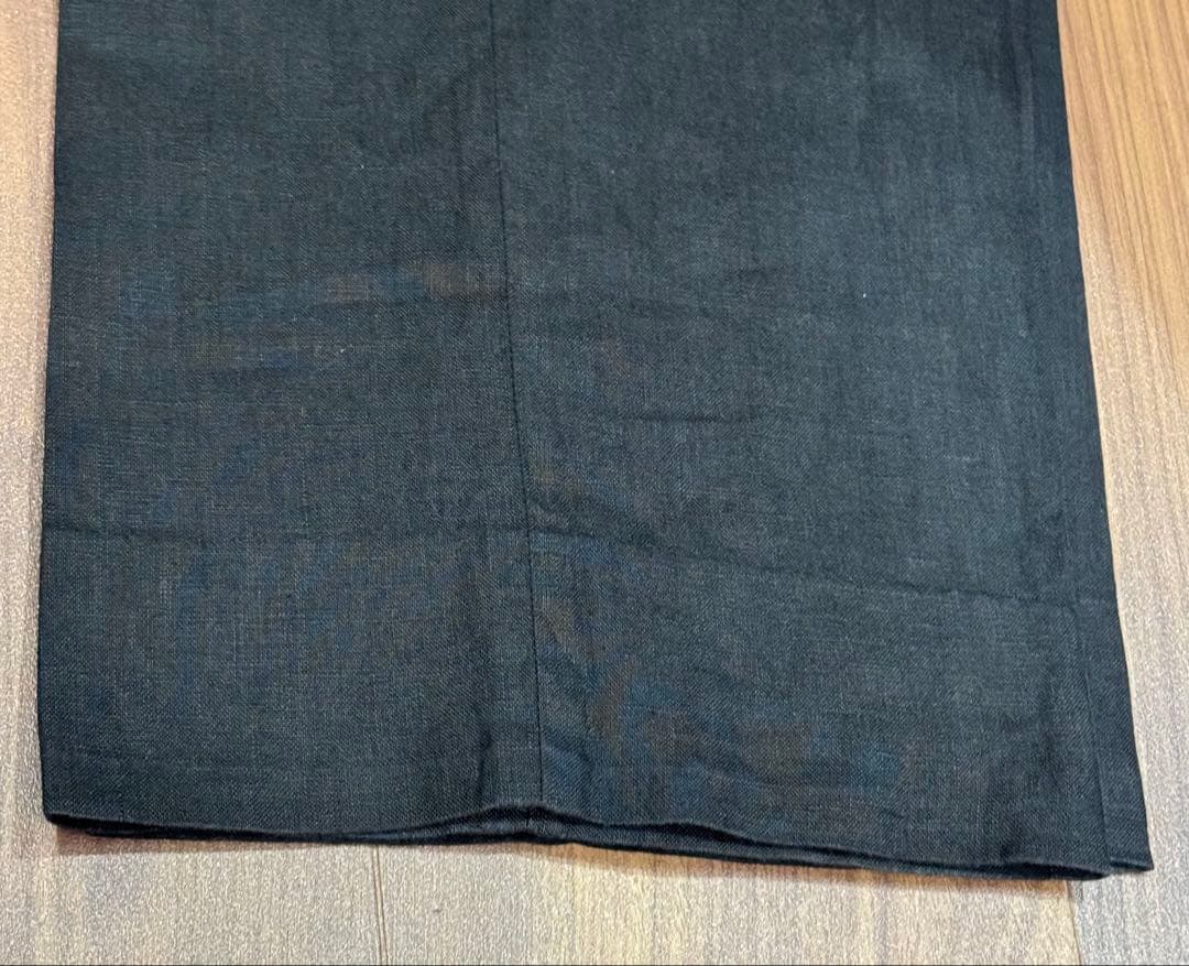 【ラルフローレン】 麻100% 紳士イタリア製スラックス　36(XL) 黒