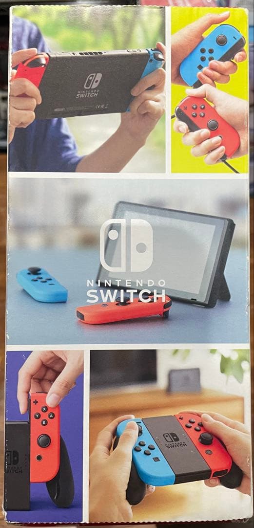 【中古】Nintendo Switch Joy-Conネオンブルー/ネオンレッド